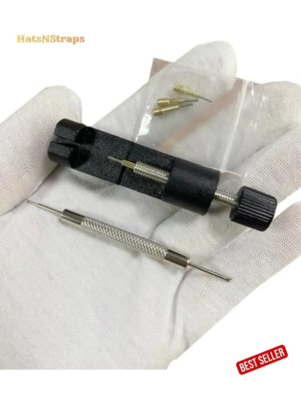 Metal Watch Band Link Removal Kit with Extra Pins and Spring Bar Tool